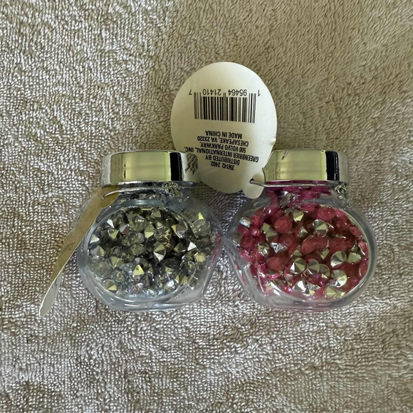 Crafter's Square Rhinestone Gems Silver and Pink - One Size - Picture 1 of 9
